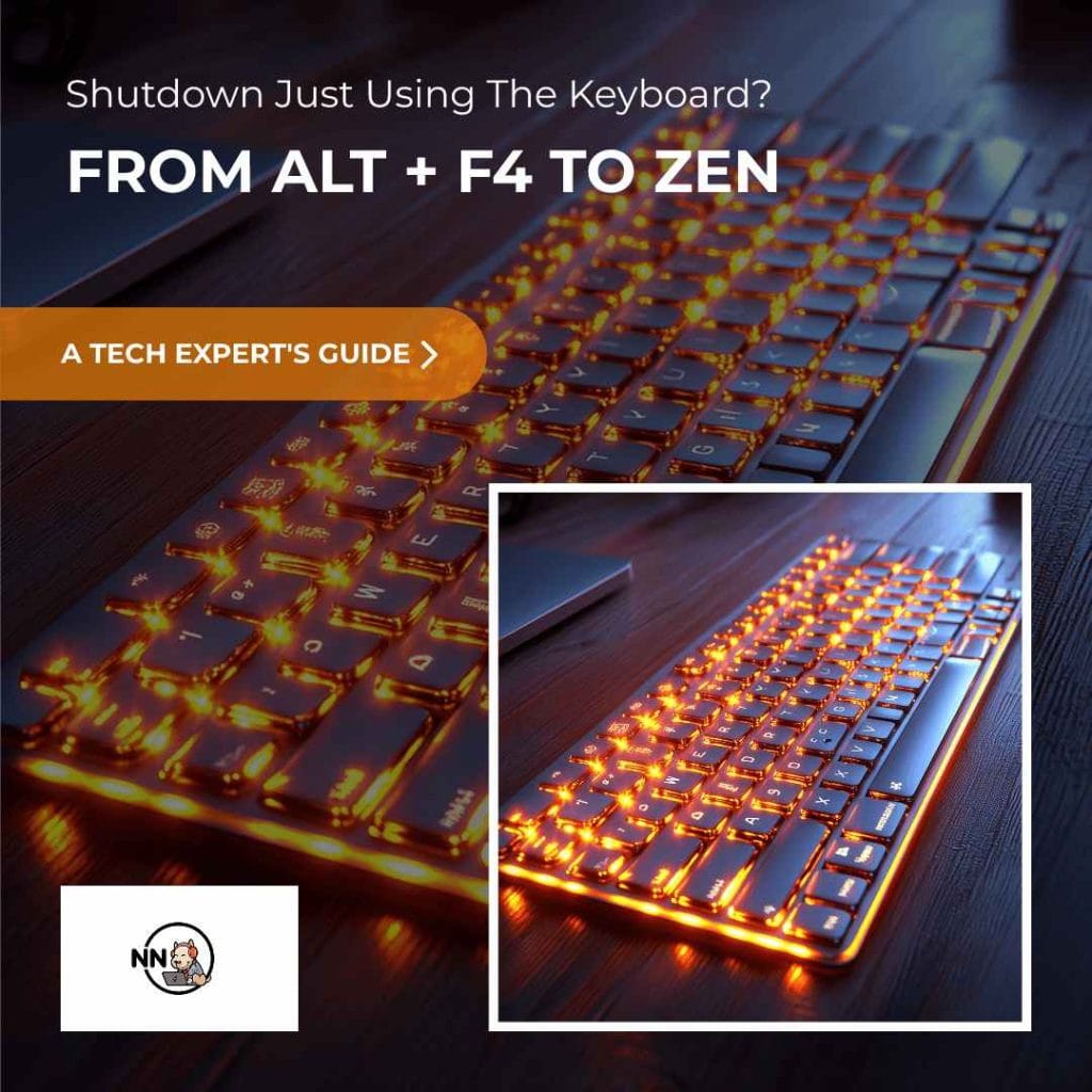 how to shut down laptop with keyboard